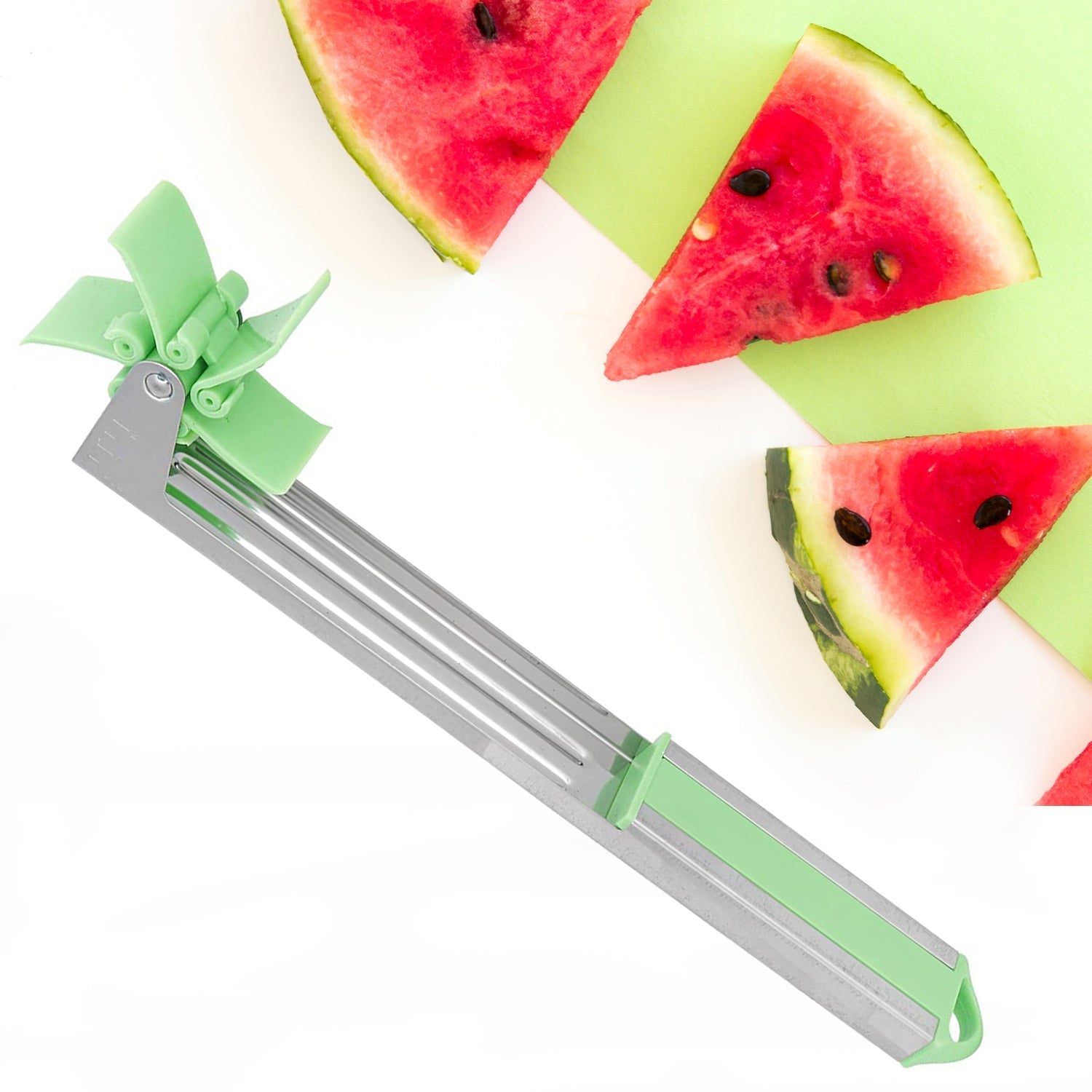 7160 Stainless Steel Washable Watermelon Cutter Windmill Slicer Cutter Peeler for Home / Smart Kitchen Tool Easy to Use 7160 Stainless Steel Washable Watermelon Cutter Windmill Slicer Cutter Peeler for Home / Smart Kitchen Tool Easy to Use
